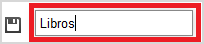 Nombre de la categoría
