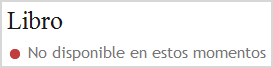 No disponible